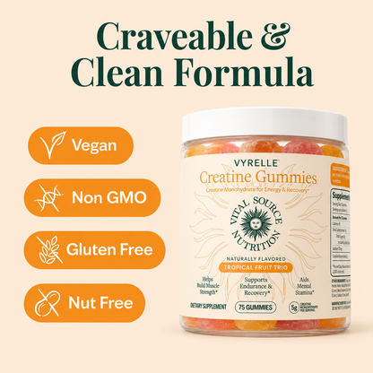 Tropical Trio Creatine Gummies | From flat to snatched in 4 weeks. Just chew, don't shake.